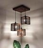 Lyon Brown Solid Wood Cluster Hanging Light