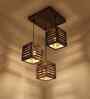 Lyon Brown Solid Wood Cluster Hanging Light