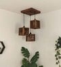 Lyon Brown Solid Wood Cluster Hanging Light