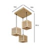 Lyon Brown Solid Wood Cluster Hanging Light
