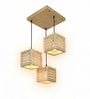 Lyon Brown Solid Wood Cluster Hanging Light