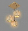 Lyon Brown Solid Wood Cluster Hanging Light