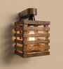 Lyon Brown Solid Wood Wall Sconces