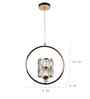 Lyra Gold Iron Hanging Light | E27 holder | without Bulb | Eliante