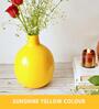 Lyra Yellow Iron Vase