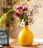 Lyra Yellow Iron Vase
