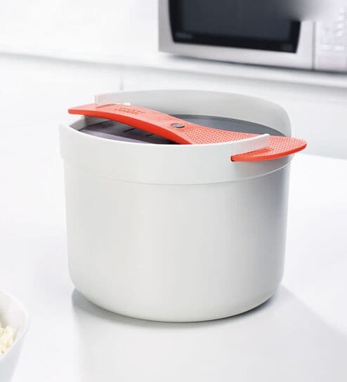 M-Cuisine Microwave Rice and Grain Cooker - Stone/Orange