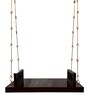 M-13 Bansiya Solid Wood Swing in Brown & Silver Colour