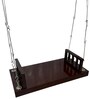 M-13 Bansiya Solid Wood Swing in Brown & Silver Colour