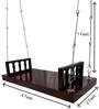 M-13 Bansiya Solid Wood Swing in Brown & Silver Colour