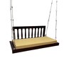 M-14 Bansiya Solid Wood Swing in Brown & Silver Colour