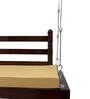 M-16 Solid Wood Swing in Brown & Silver Colour