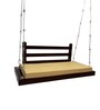 M-16 Solid Wood Swing in Brown & Silver Colour
