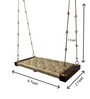 M-18 Solid Wood Swing in White Colour