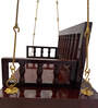 M 21 Bansiya Solid Wood Swing in Brown & Silver Colour