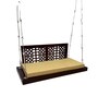 M-23 Jhali Solid Wood Swing in Brown & Silver Colour