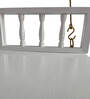 M-25 Bansiya Solid Wood Swing in White Colour