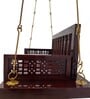 M-28 Boarder Solid Wood Swing in Brown & Gold Colour