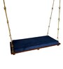 M-31 Seat Solid Wood Swing in Brown & Blue Colour