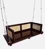 M-10 Solid Wood Swing in Brown Colour