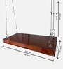M-12 Solid Wood Swing in Brown Colour