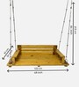 M-2 Solid Wood Swing in Natural Colour