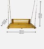M-8 Solid Wood Swing in Natural Colour