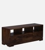 M laga Sheesham Wood TV Console In Scratch Resistant Provincial Teak Finish  For TVs Up To 65"