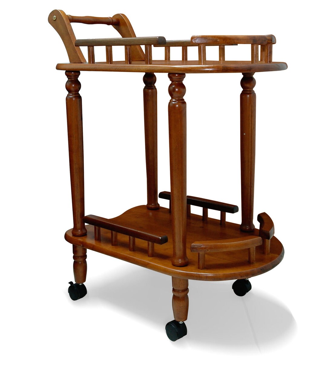 Buy Mabli Bar Trolley in Oak Finish By Mintwud Online Bar Trolleys Bar Furniture Furniture