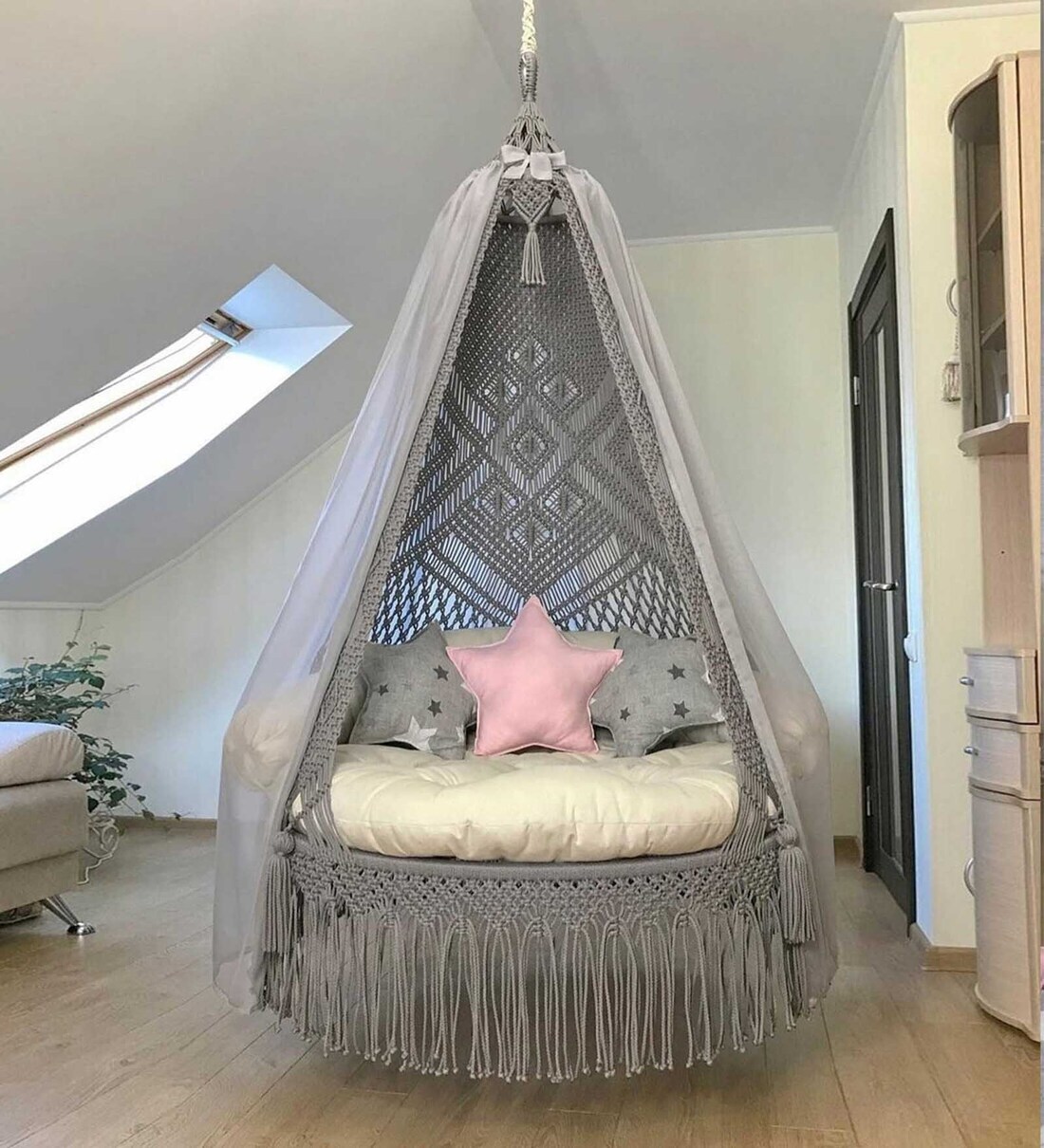 macrame swing