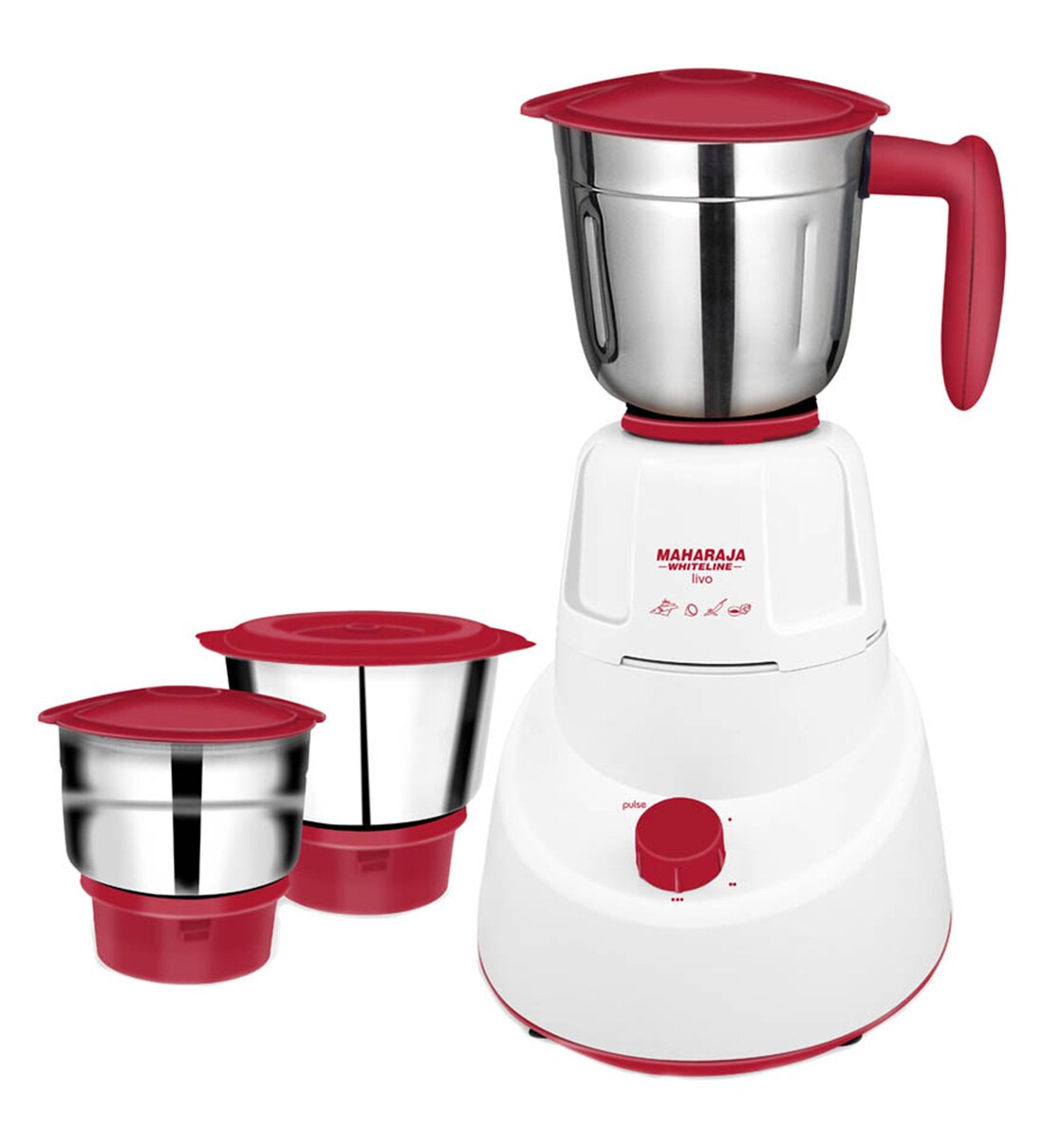 Buy Maharaja Whiteline Livo 500W Mixer Grinder Online - Mixer and ...