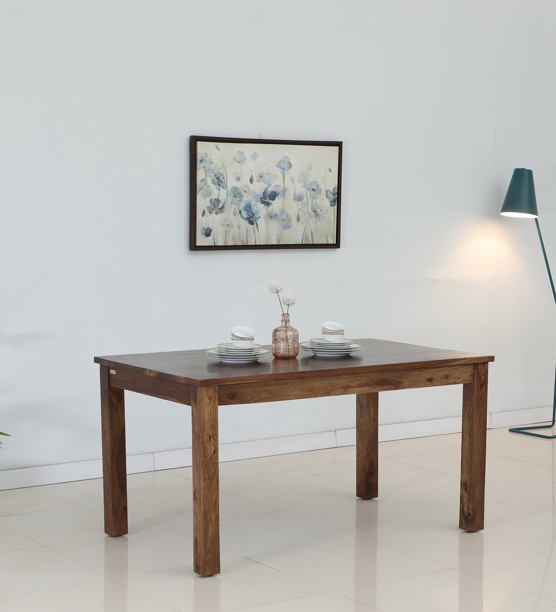 Buy Malmo Sheesham Wood 6 Seater Dining Table in Scratch Resistant