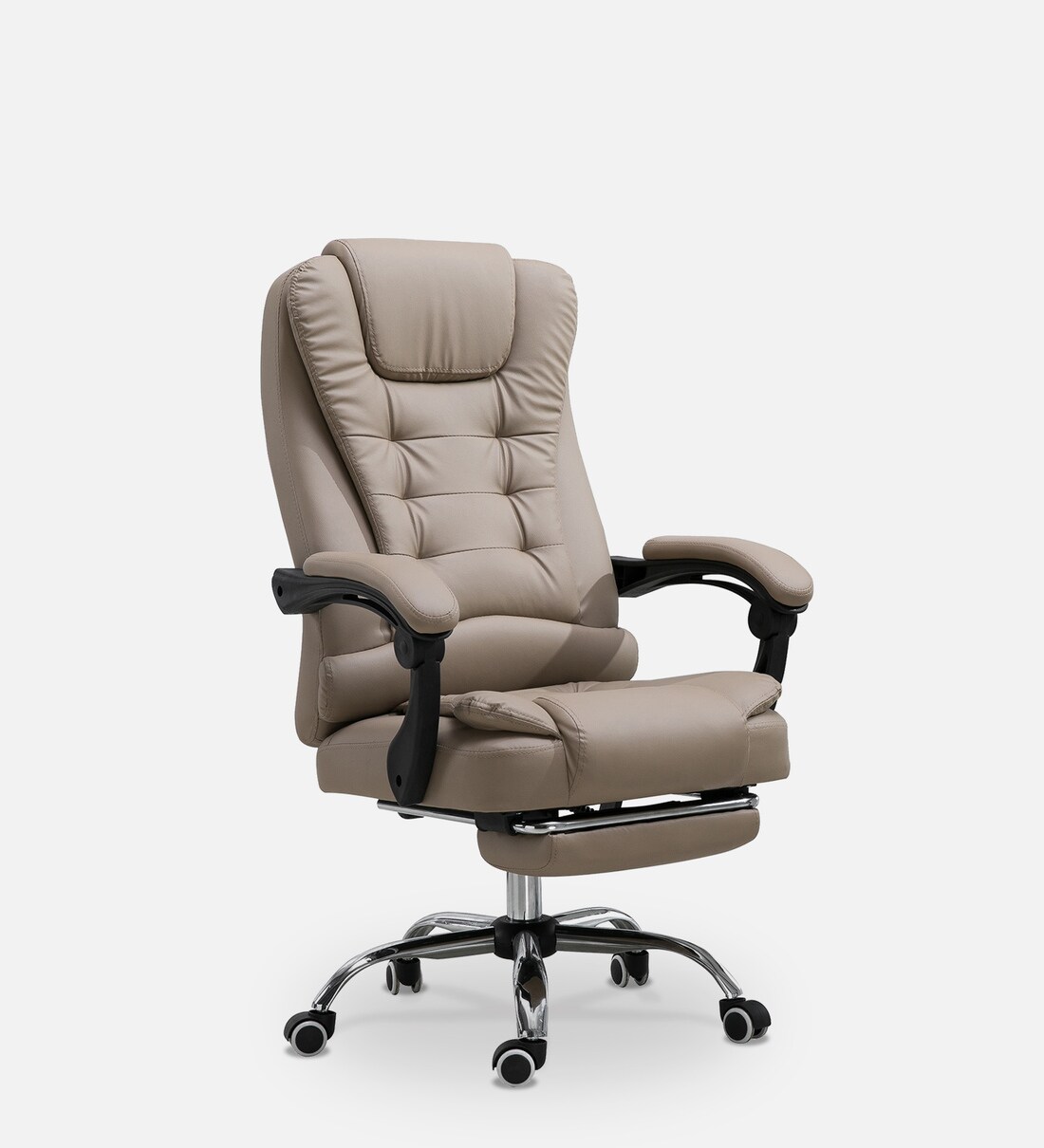 Buy Manager Office Chair with Massager & Footrest in Khaki Colour at 26 OFF by Bantia Furniture