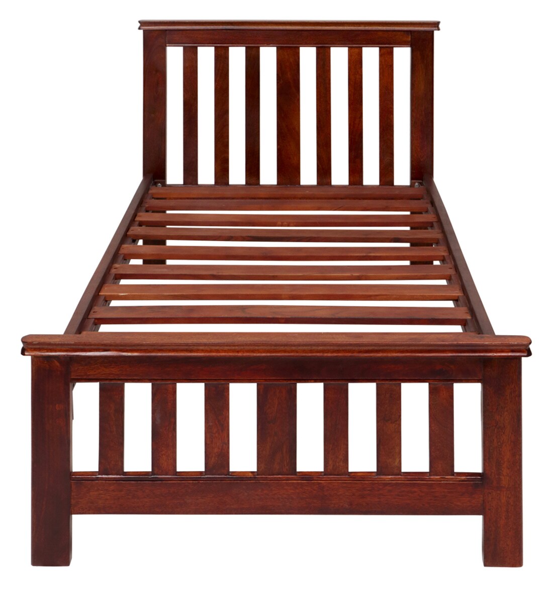 Buy Marko Single Bed in Honey Finish by Evok Online Mission Single