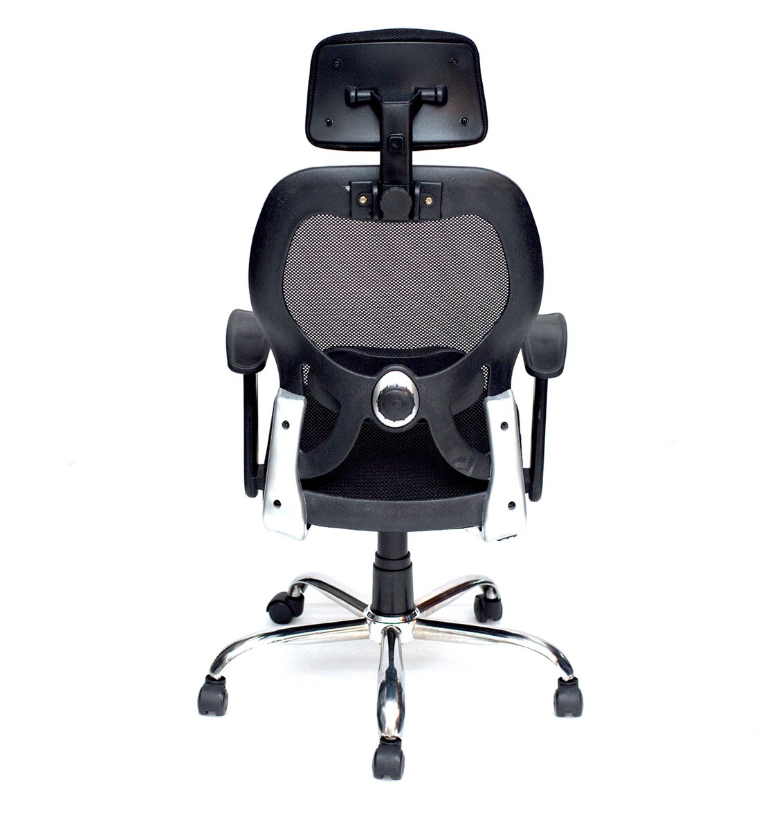 Buy Marvel High Back Ergonomic Chair in Black Colour by High Living