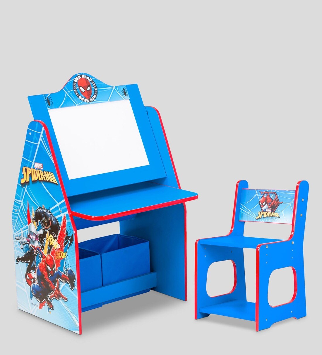 spiderman study table and chair