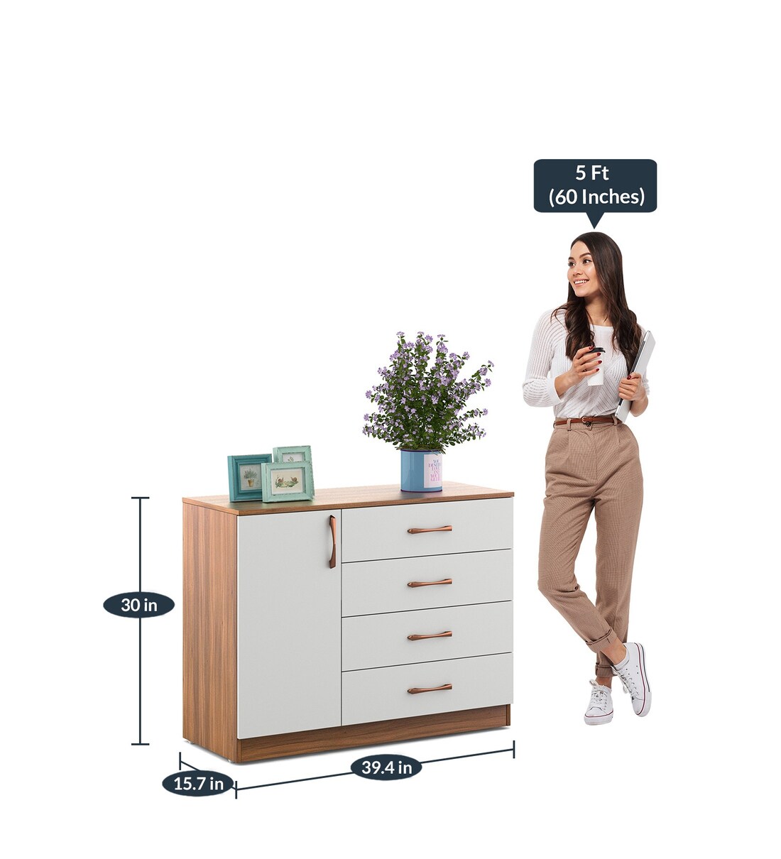 Buy Marvin Sideboard in Exotic Teak Finish Online Modern and