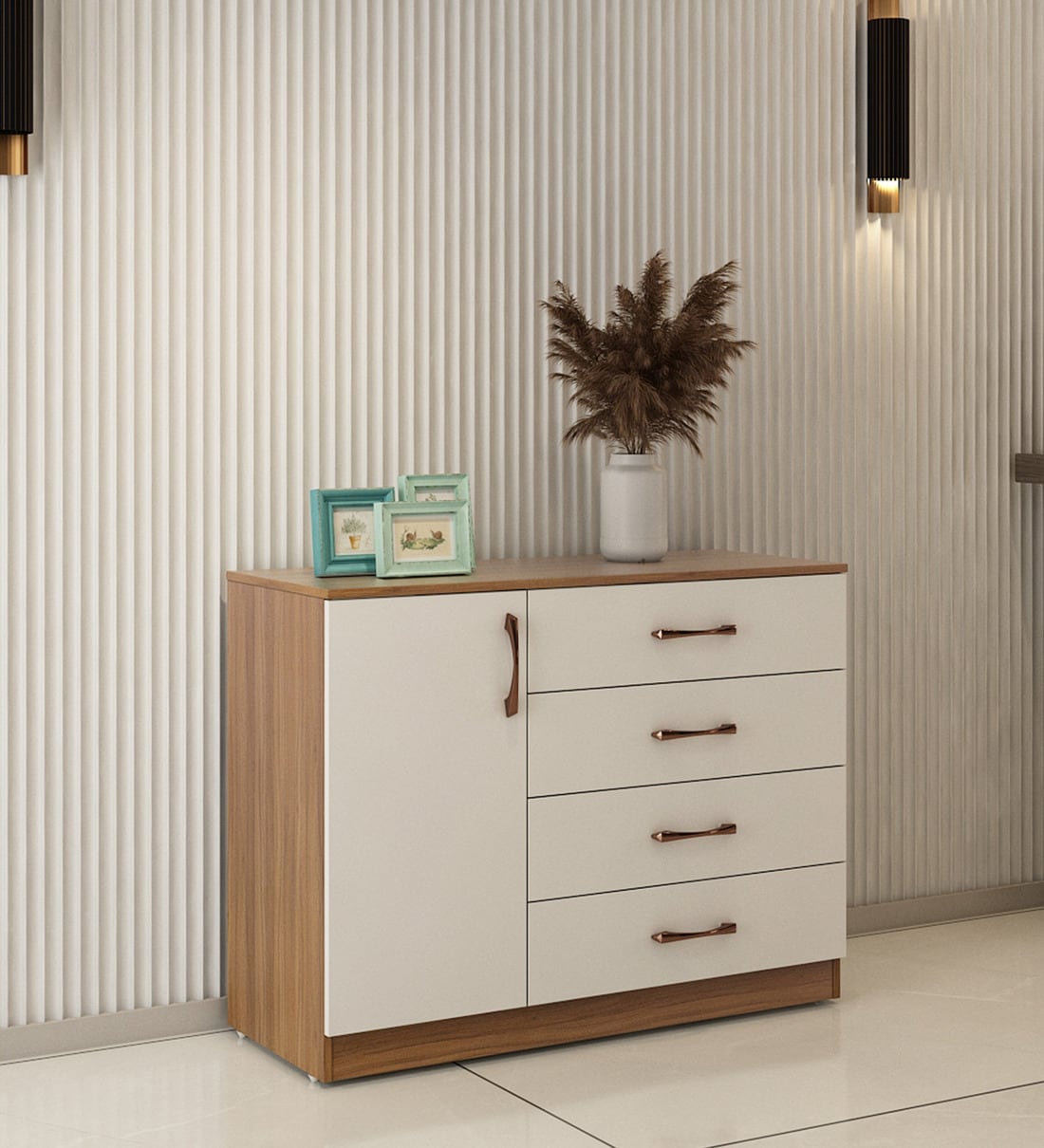 Buy Marvin Sideboard in Exotic Teak Finish Online Modern and