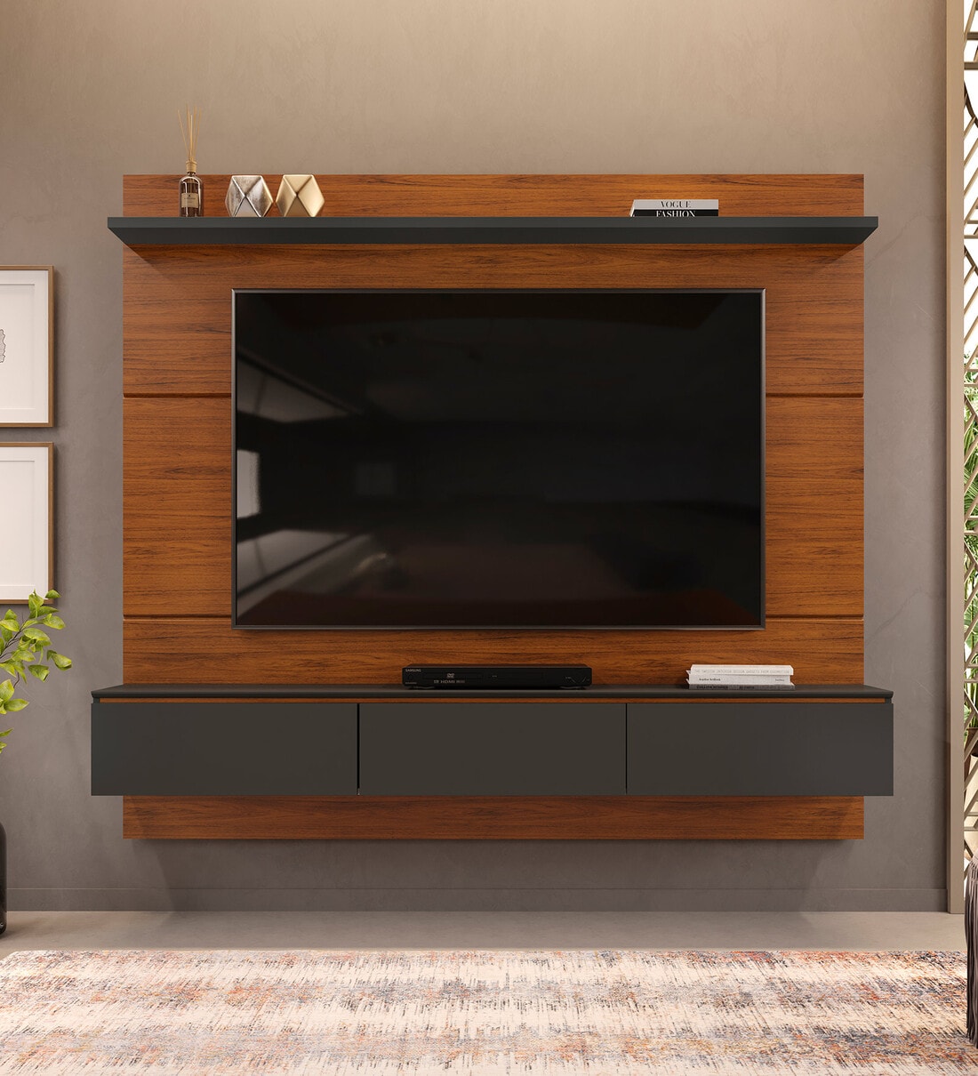 Buy Mateo Tv Unit In Dual Finish For Tvs Up To 70\ at 30% OFF by ...