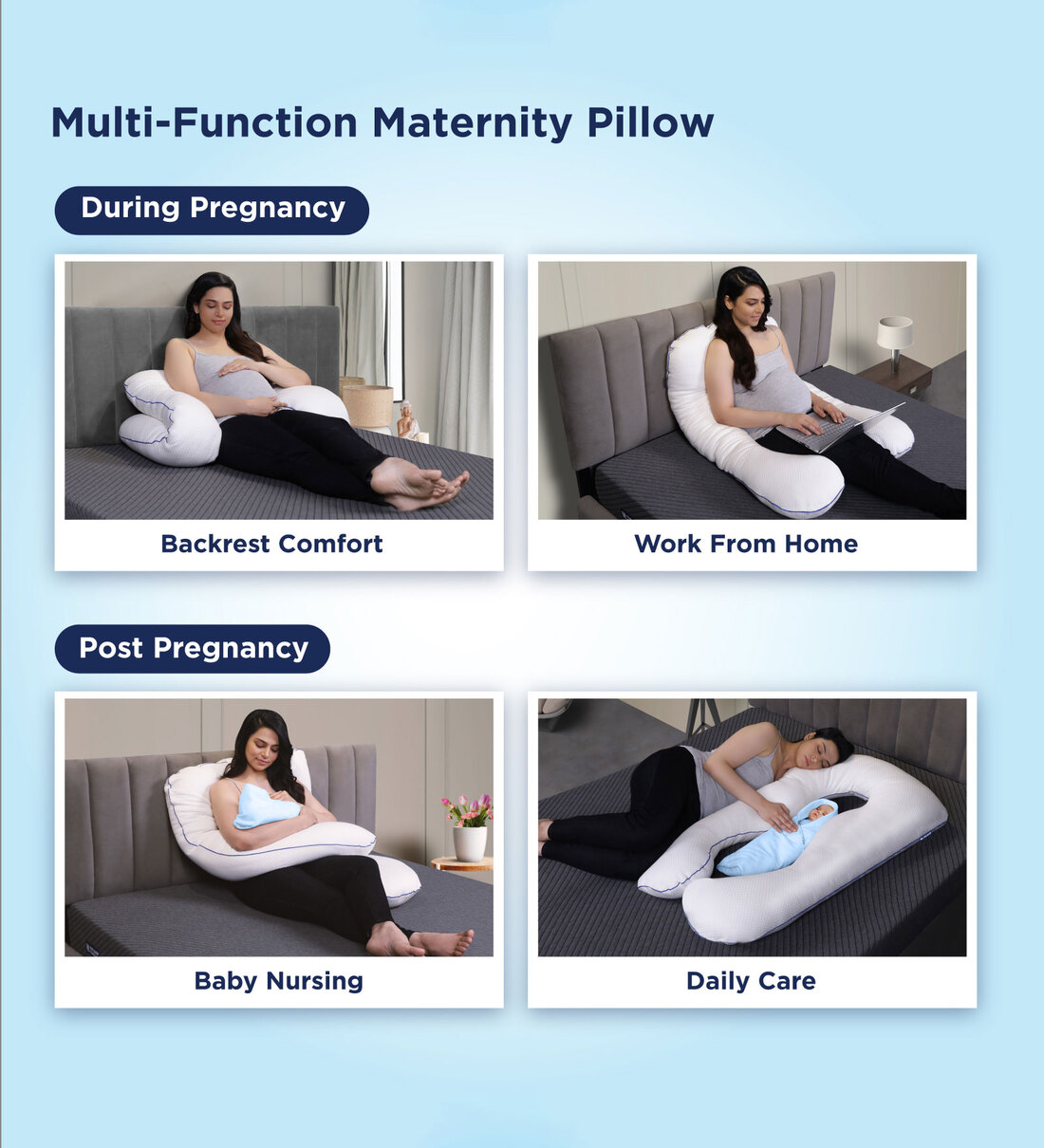 Buy Maternity U-Shape (46x30) Inch Pregnancy Pillow at 55% OFF by