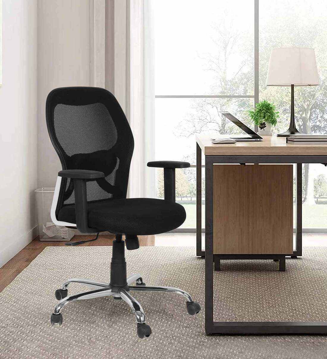 Buy Matrix Breathable Mesh Ergonomic Chair in Black Colour at 50 OFF by Trevi Furniture Pepperfry