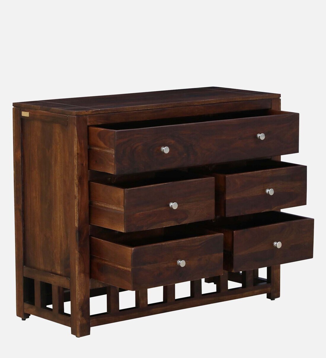 Buy Ulyano Sheesham Wood Chest Of Drawers In Provincial Teak Finish By