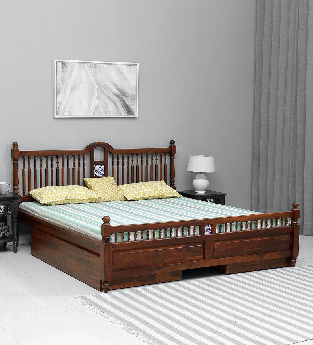 king size cot pepperfry