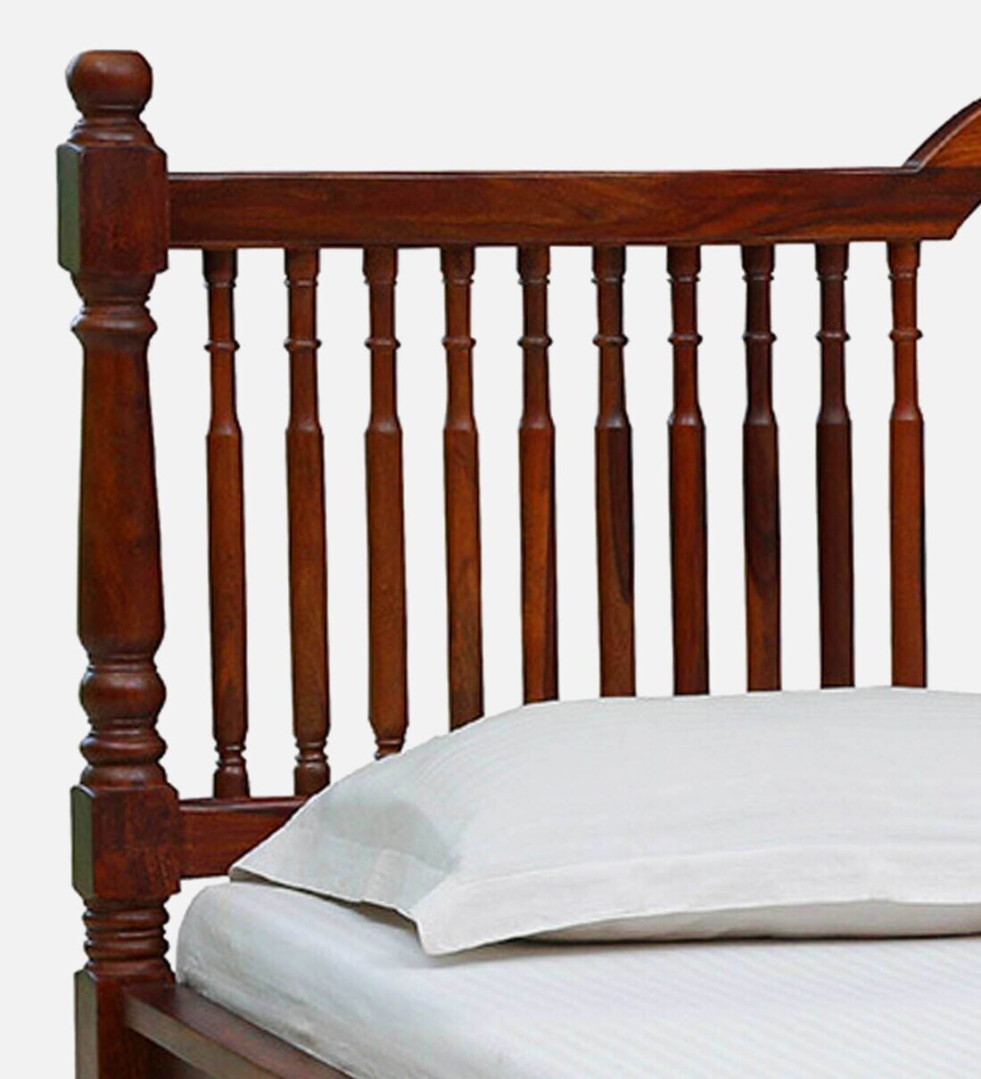 Buy Mayur Solid Wood Queen Size Bed With Drawer Storage In Honey Oak