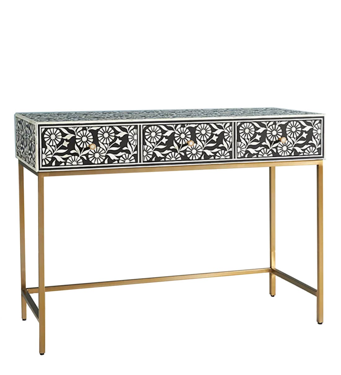 Buy Mazaya Console Table in Black Finish by Ziba Homes Online ...