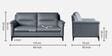 Madison 2.0 Leatherette 3 Seater Sofa In Ivory Tusk PU Colour
