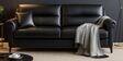 Madison 2.0 Leatherette 3 Seater Sofa In Onyx Black Colour