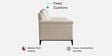 Madison 2.0 Leatherette 3 Seater Sofa In Vanilla veil PU Colour