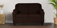 Madison Fabric 2 Seater Sofa In Mahogany Colour