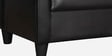Madison Leatherette 3 Seater Sofa in Black Colour